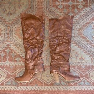 Brown Heeled Boots